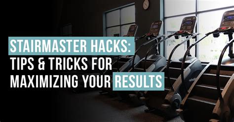 30 day stairmaster results pictures|The Best StairMaster Workout for Your Experience Level.